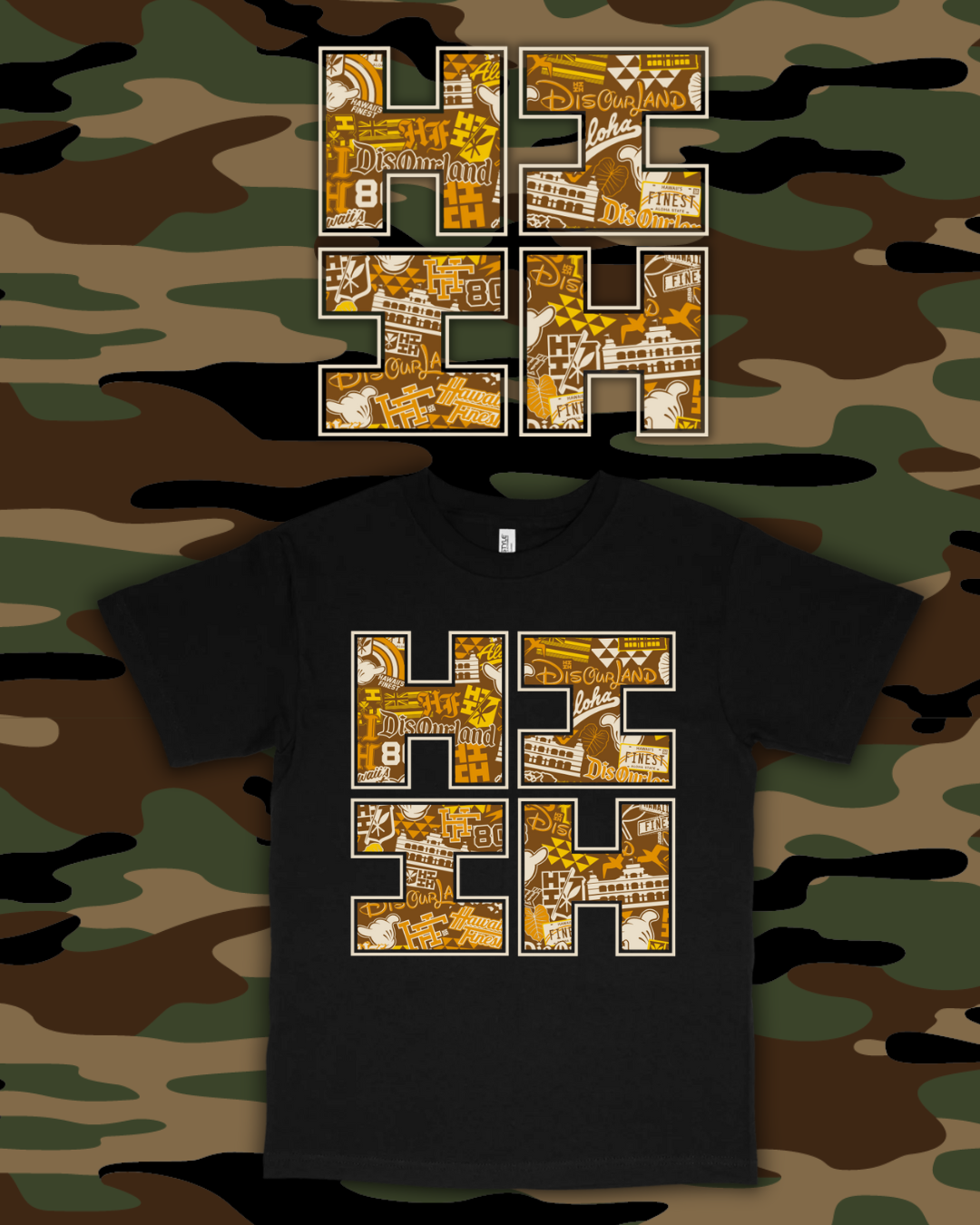 Brown Block Logo T-Shirt