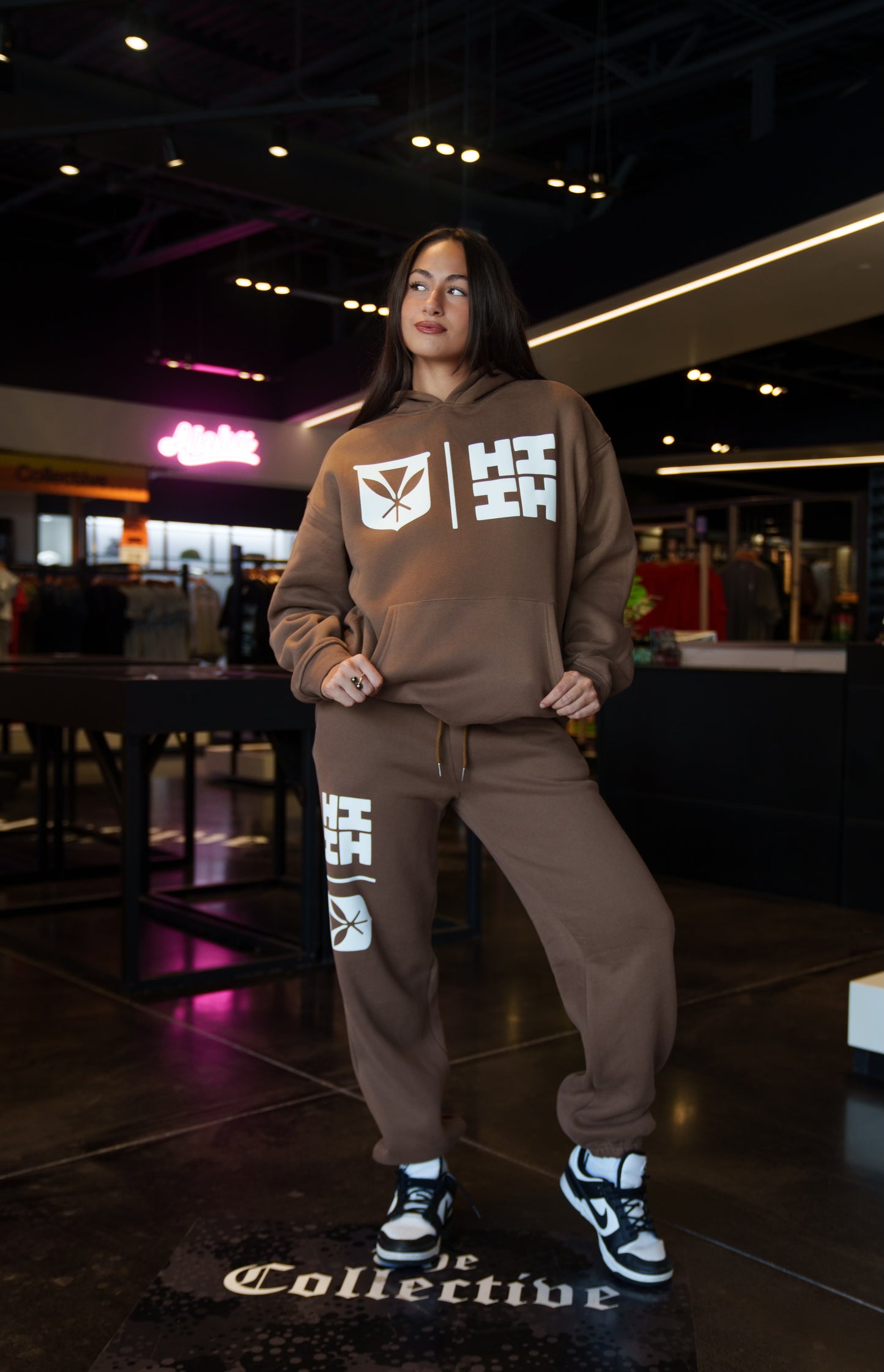 Chocolate Simple Logo Sweats