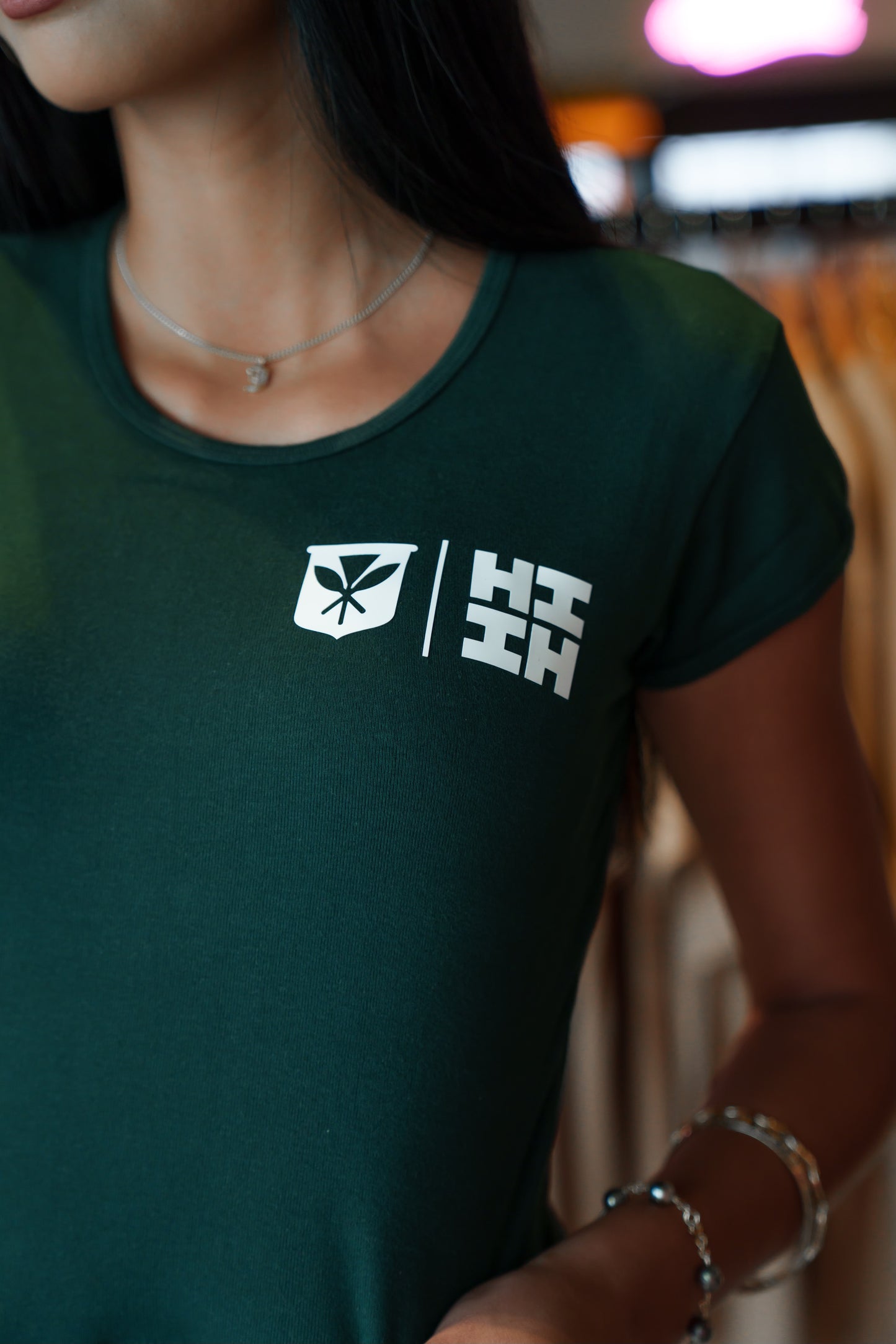Moss Fitted Crop T-Shirt