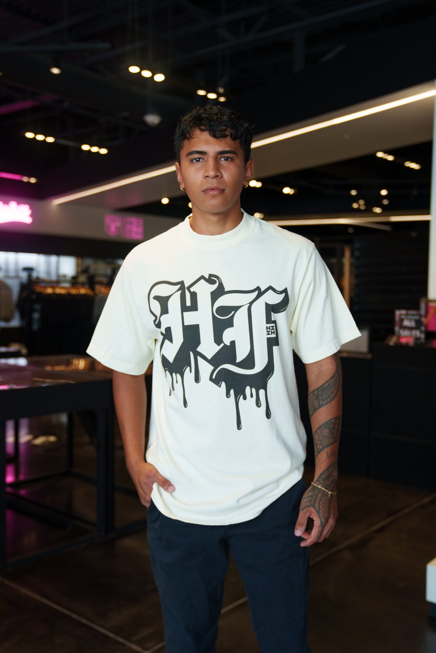 HF Drip Cream T-Shirt