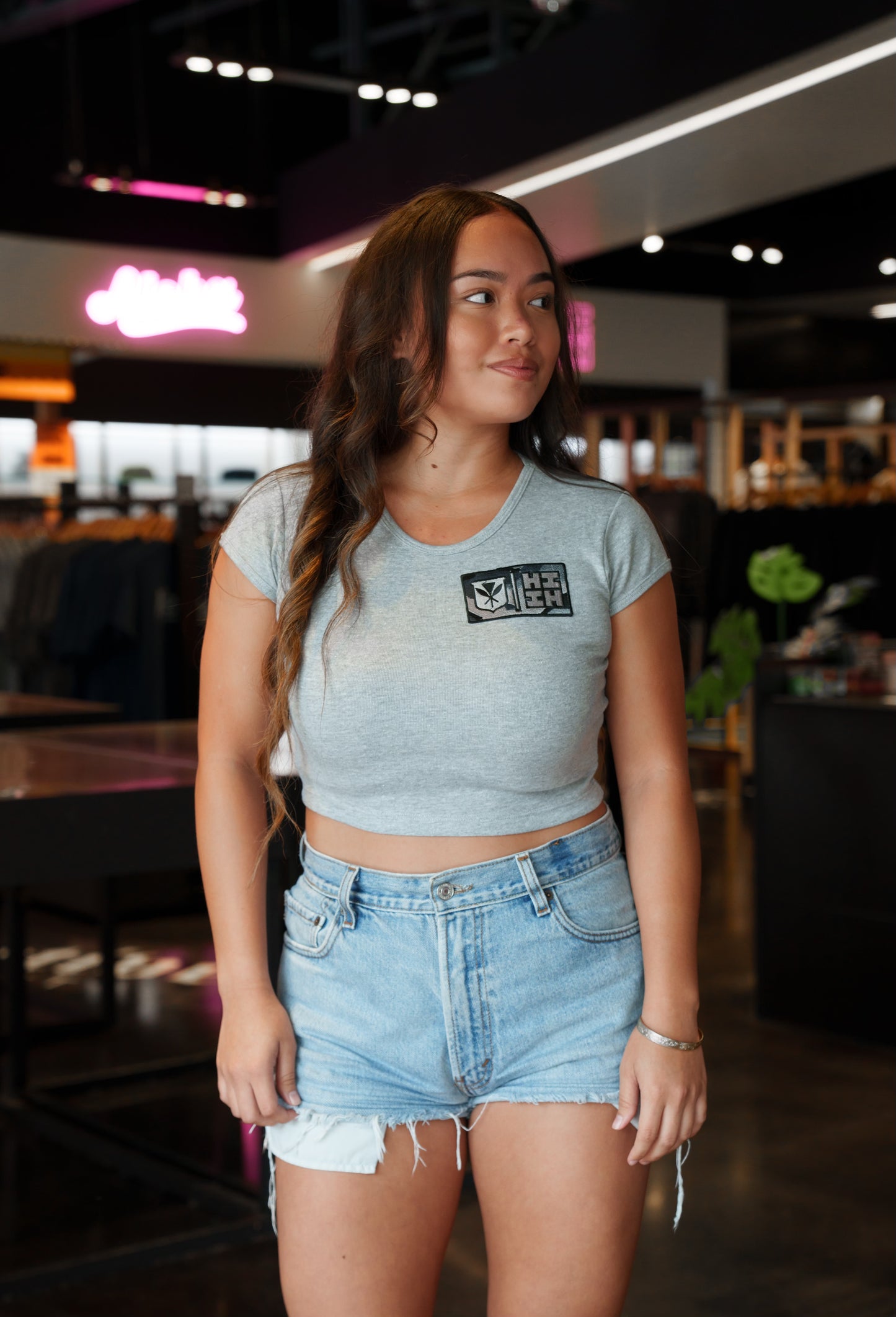 Camo Crop Tee