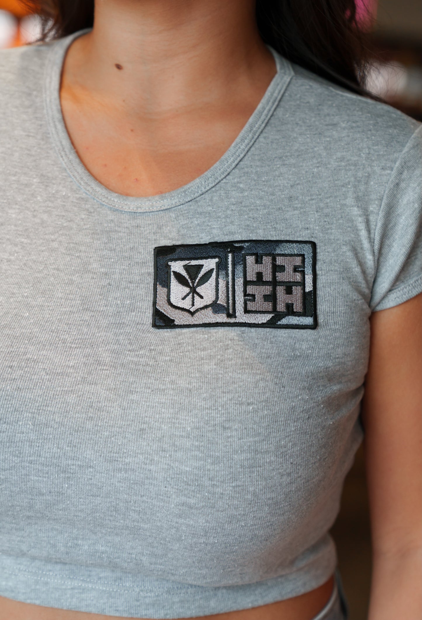 Camo Crop Tee