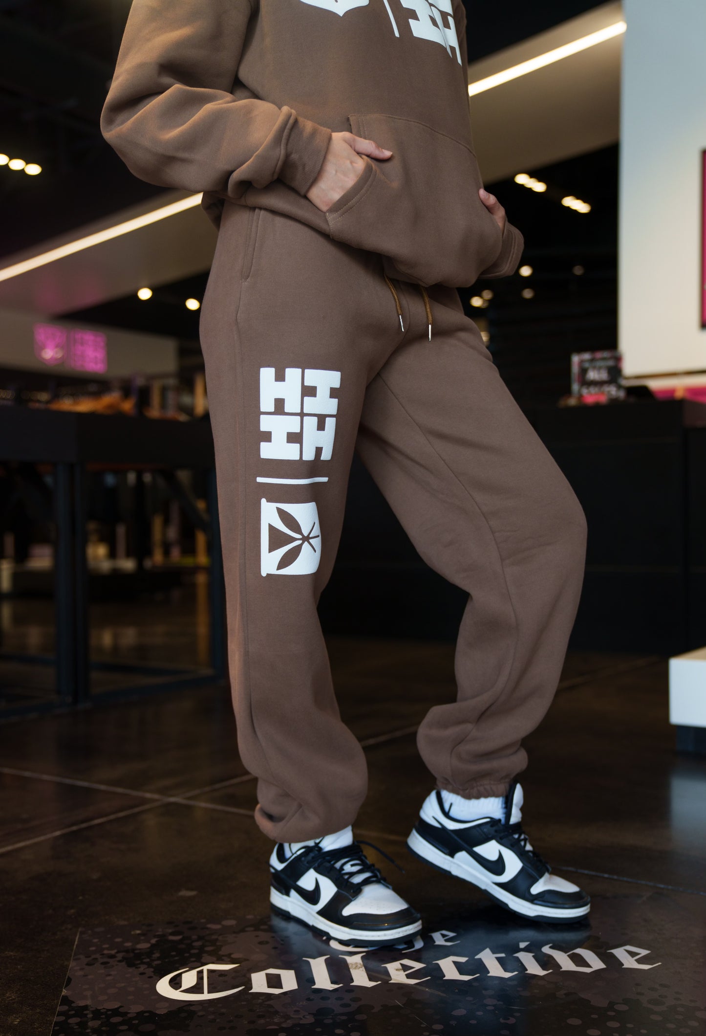 Chocolate Simple Logo Sweats