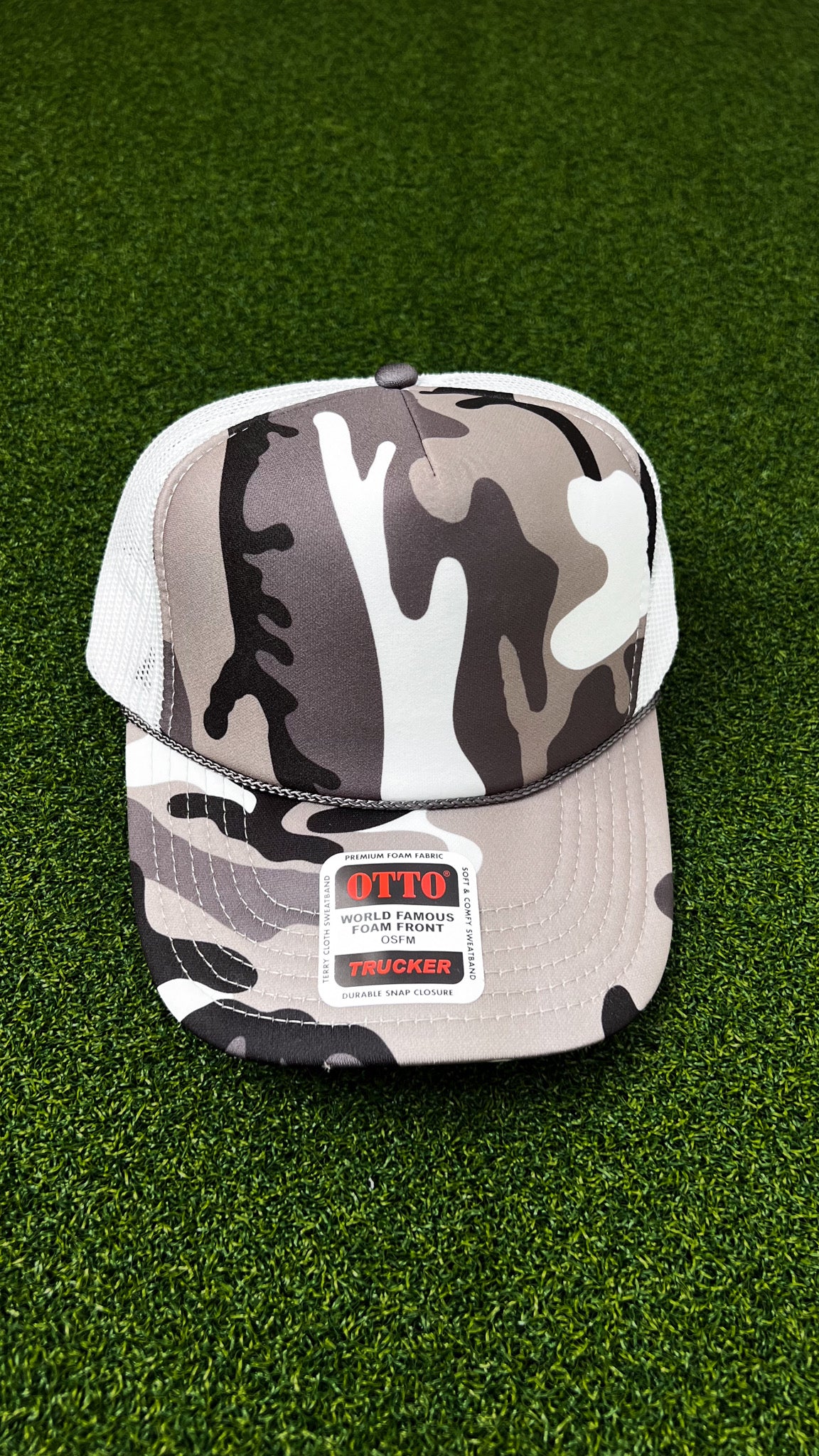 Grey Camo Otto Cap
