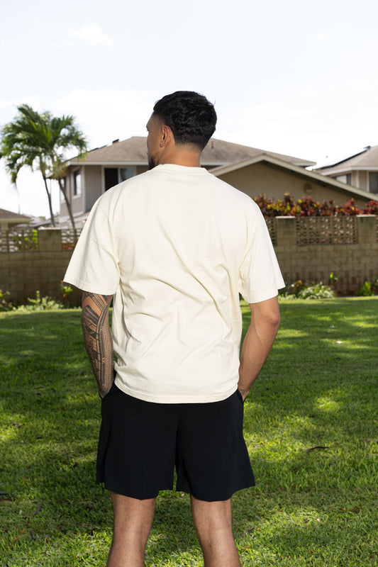 Cream Simple Logo T-Shirt