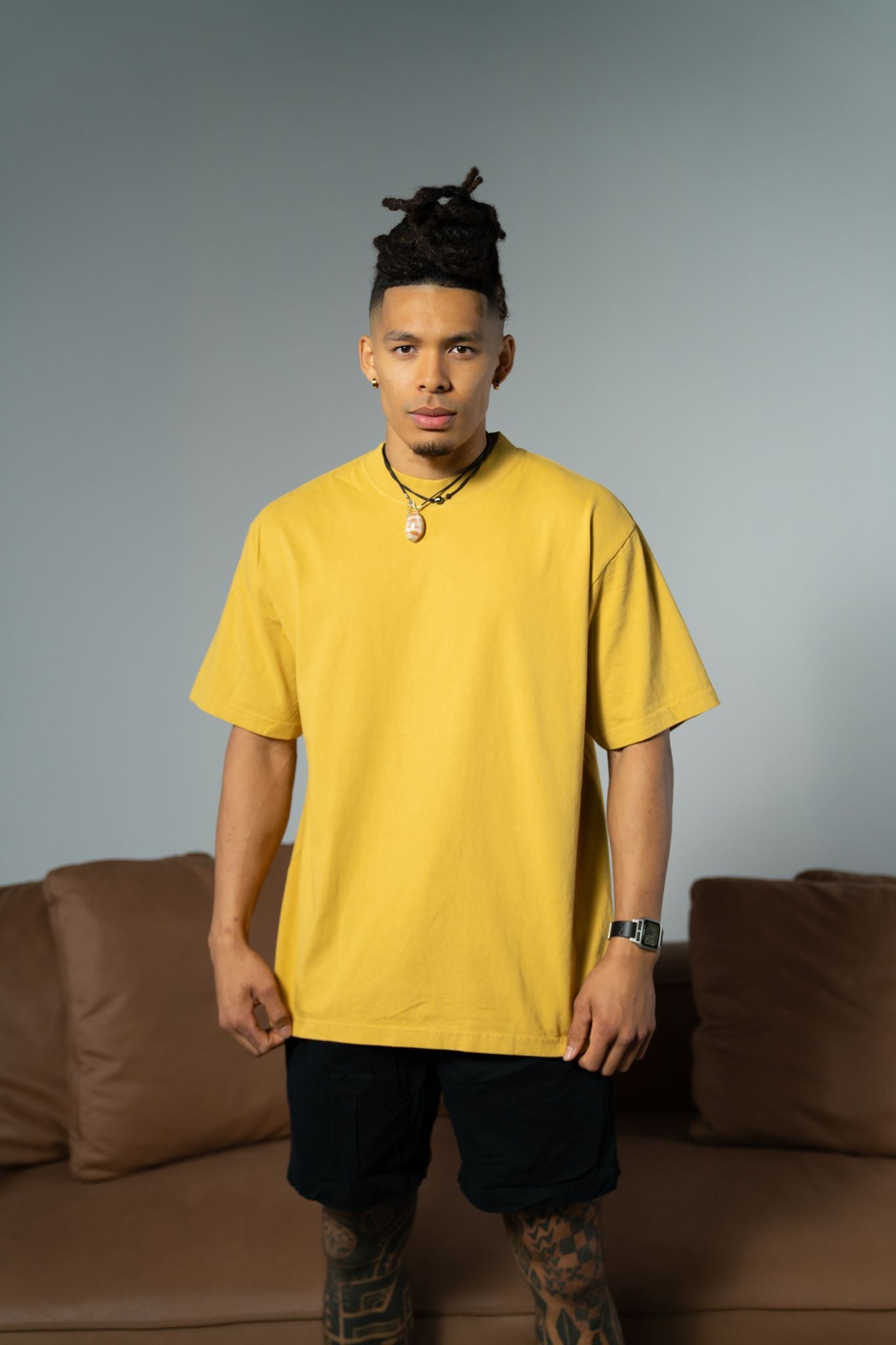 Mustard Garment Dye T-Shirt