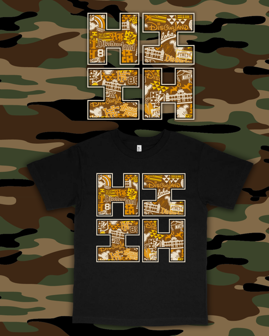 Brown Block Logo T-Shirt