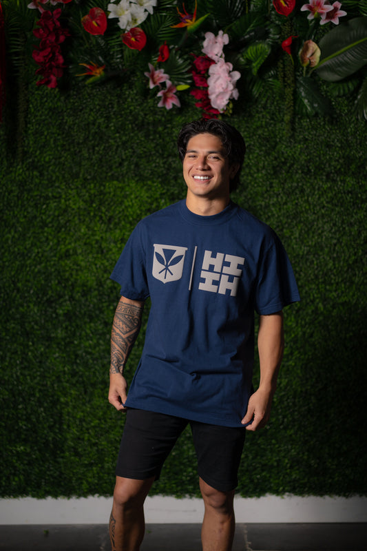 NAVY SIMPLE LOGO T-SHIRT