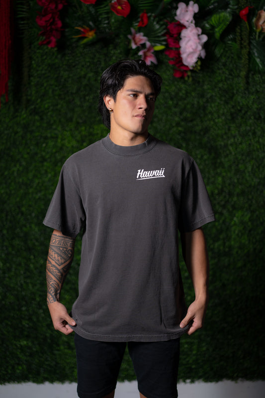 CHARCOAL HAWAII T-SHIRT
