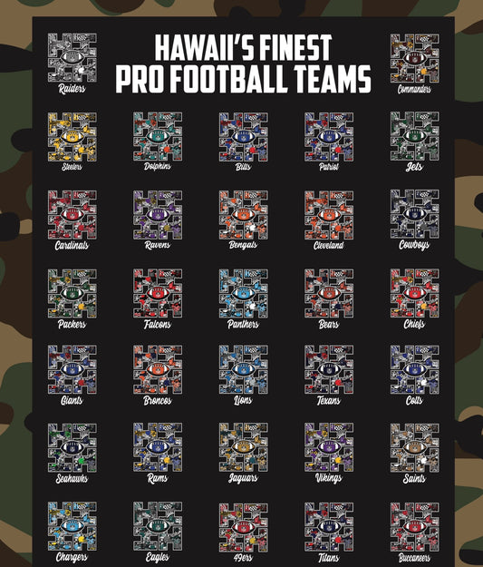 Hawaii's Finest Pro Football T-Shirts