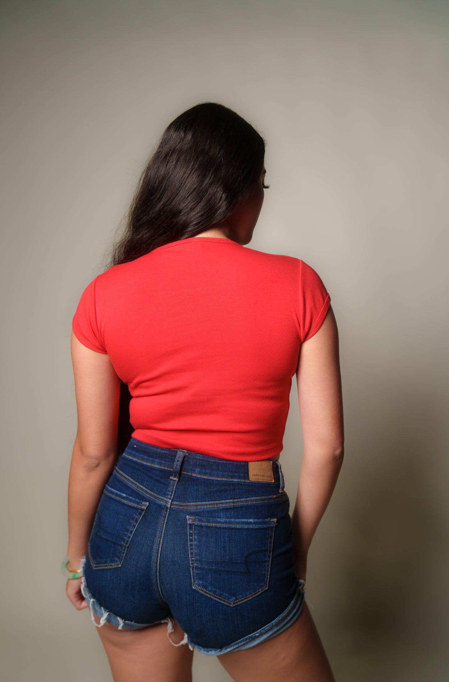 Red Chunky HIFI Womens Crop Top