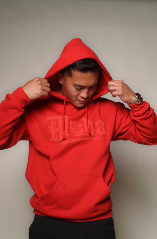 Red Aloha Hoodie