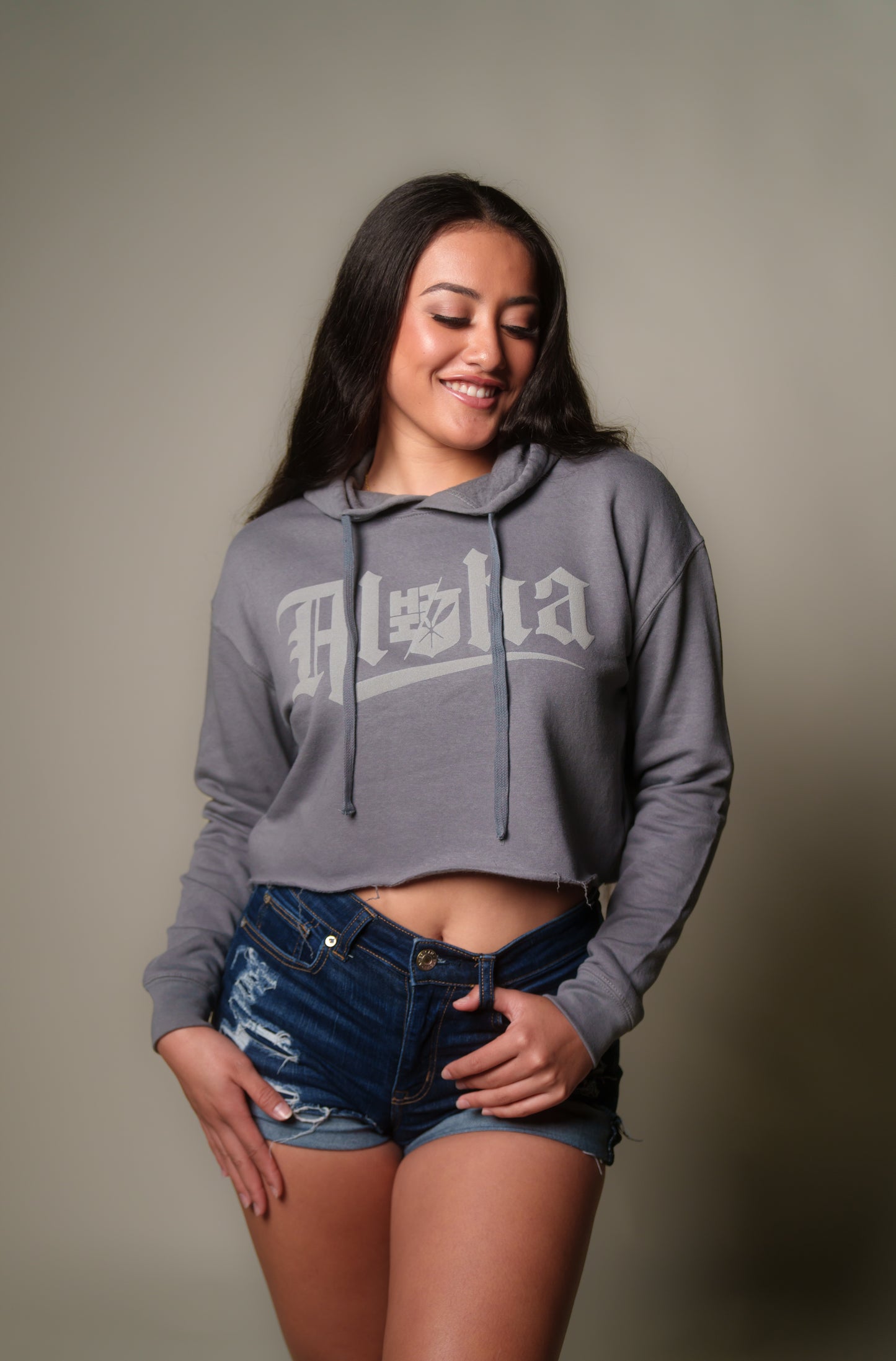 Storm Aloha Womens Cropped Hoodie