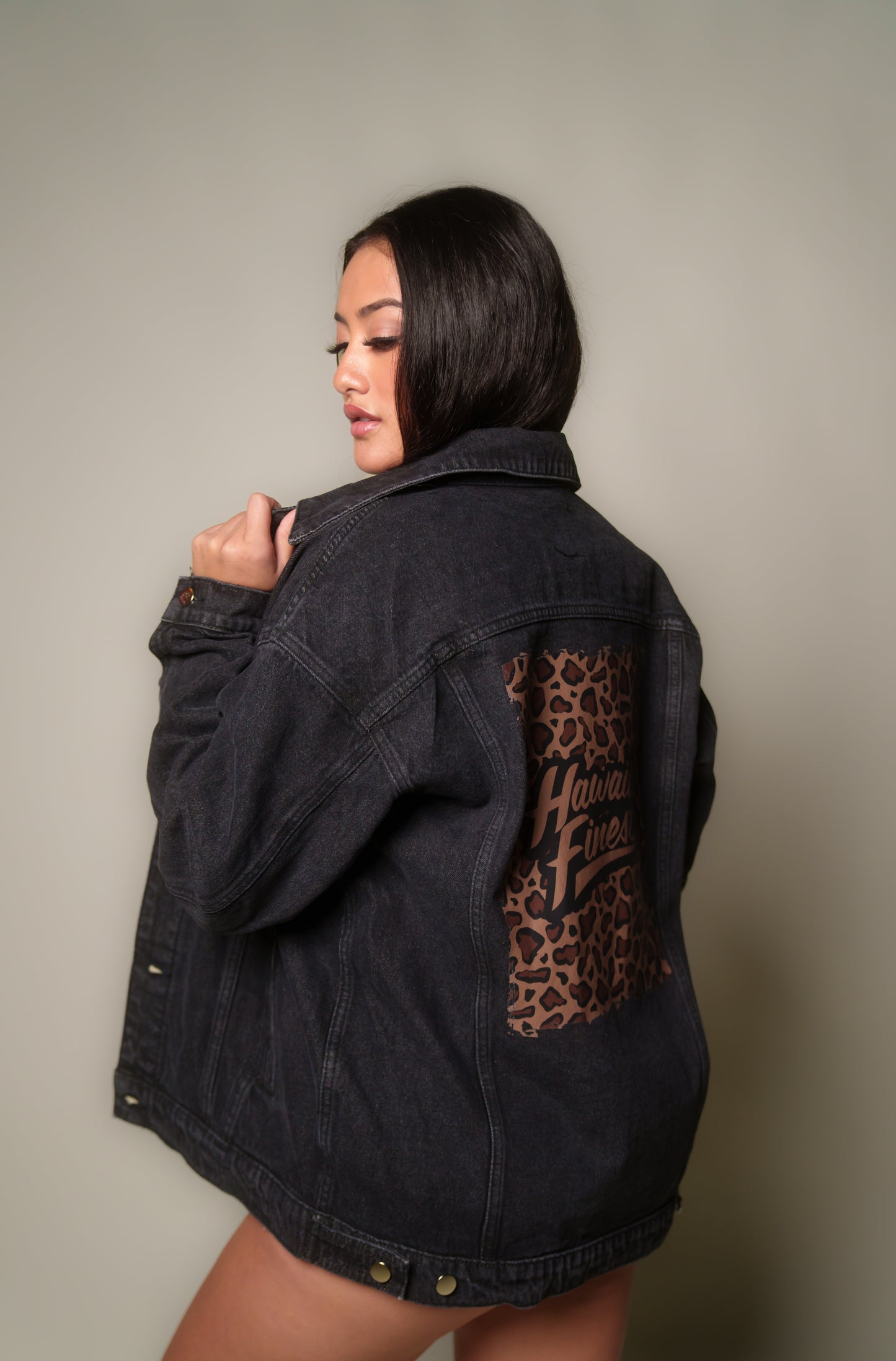 Cheetah Denim Jacket