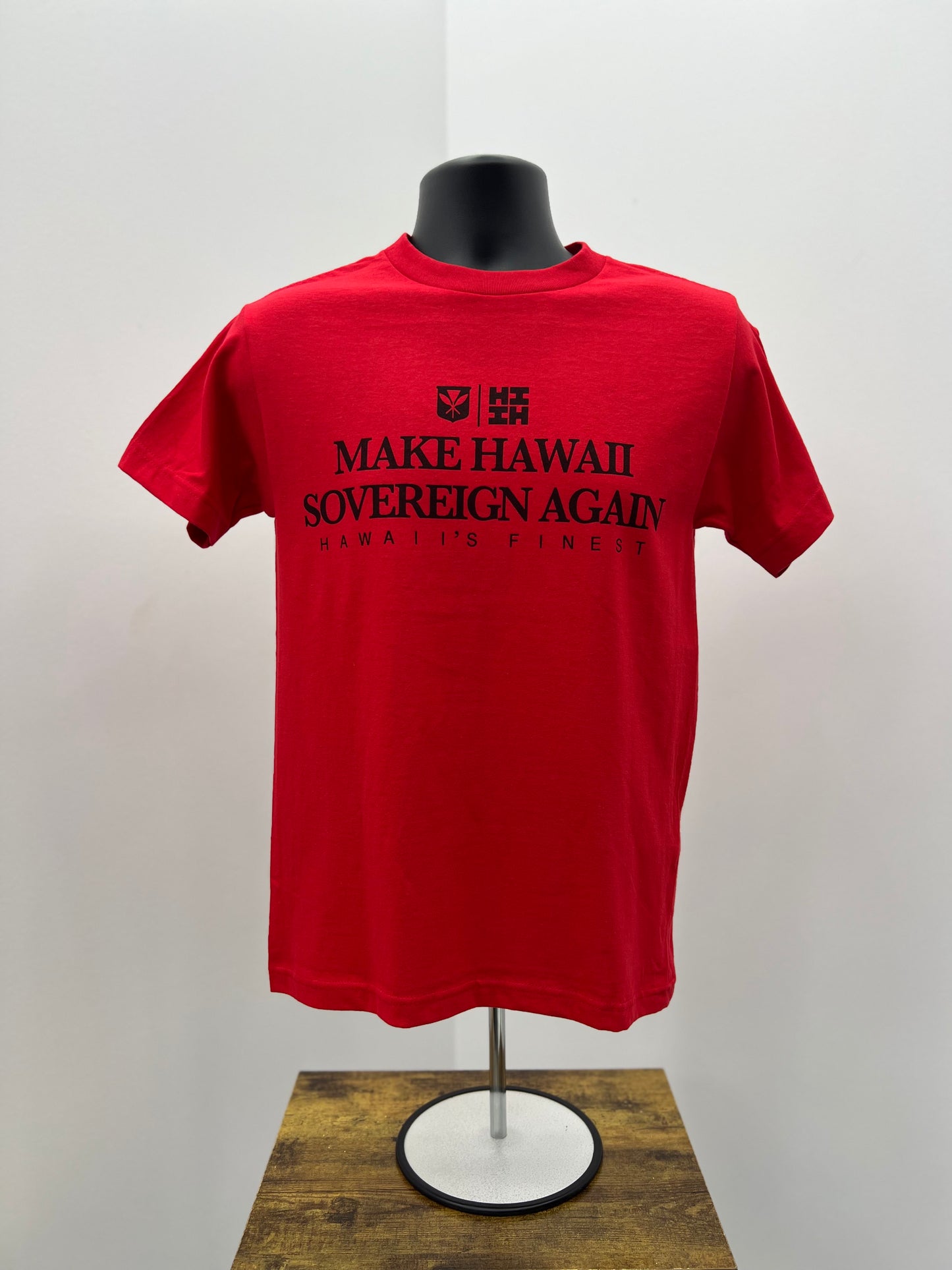 Make Hawaii Sovereign Again T-Shirt - Red/Black