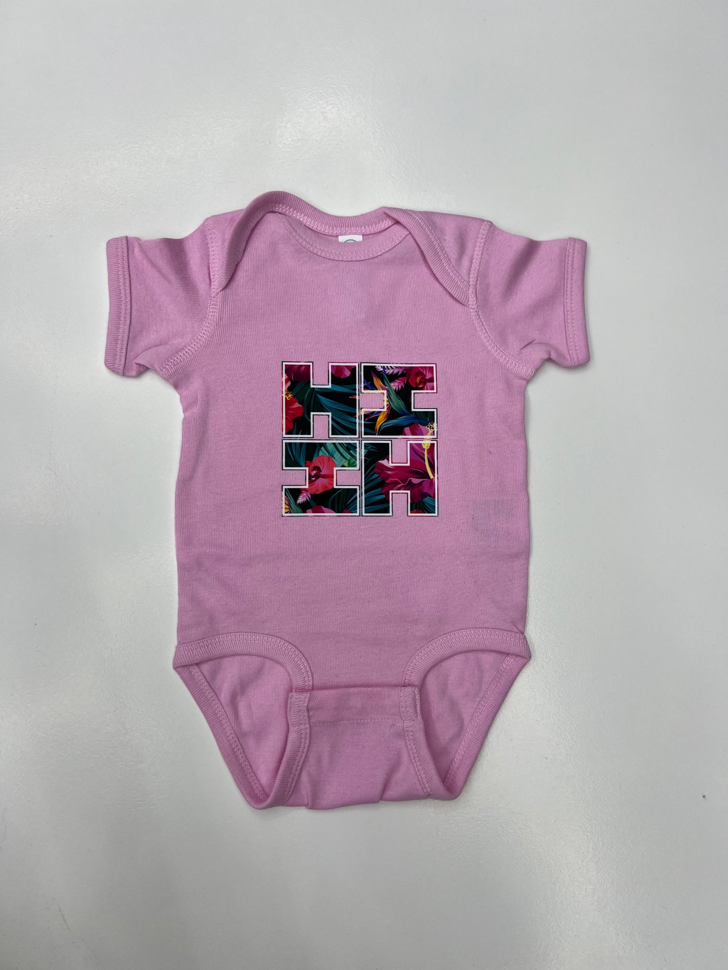 Toddler HIFI Logo Onesie - Pink/Hibiscus