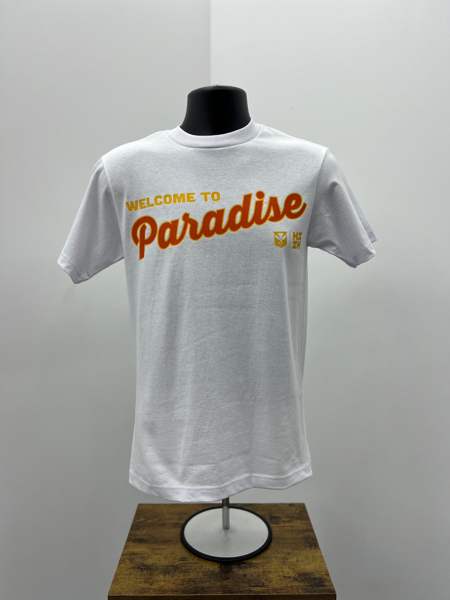 Welcome to Paradise T-Shirt - White/Orange