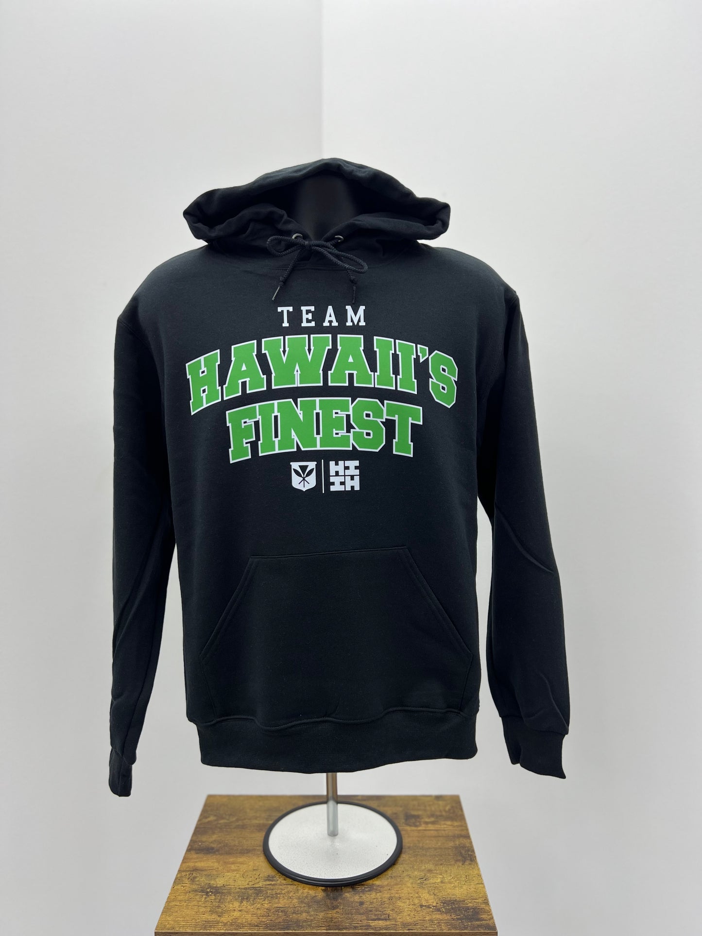 Team Hawaii's Finest Hoodie - Black/Green