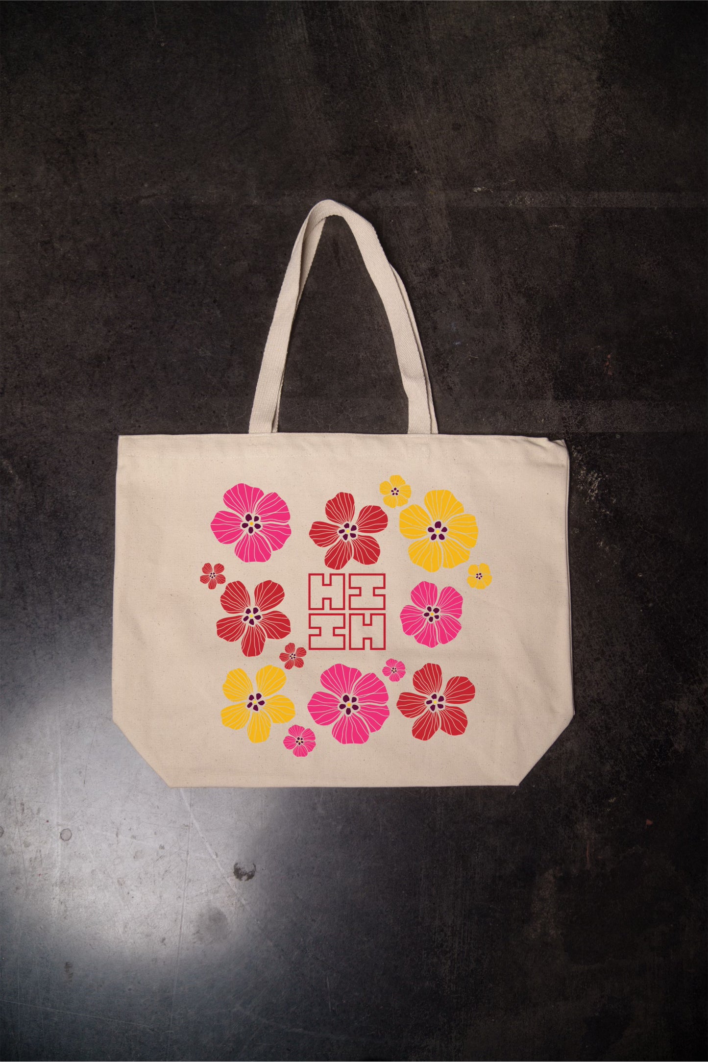 Floral Logo Tote