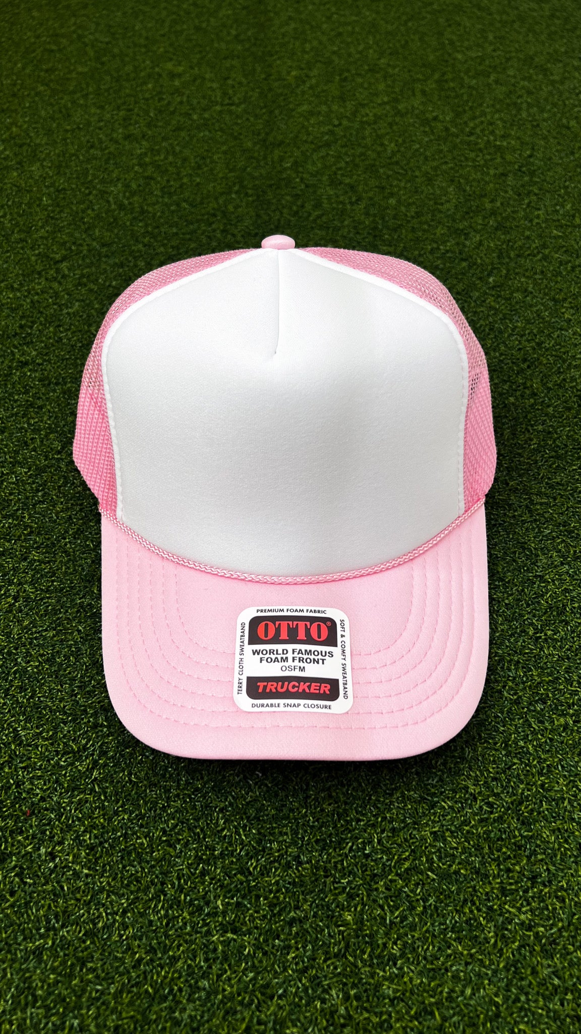 White & Pink Otto Cap